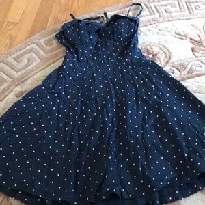 Blue polkadot dress